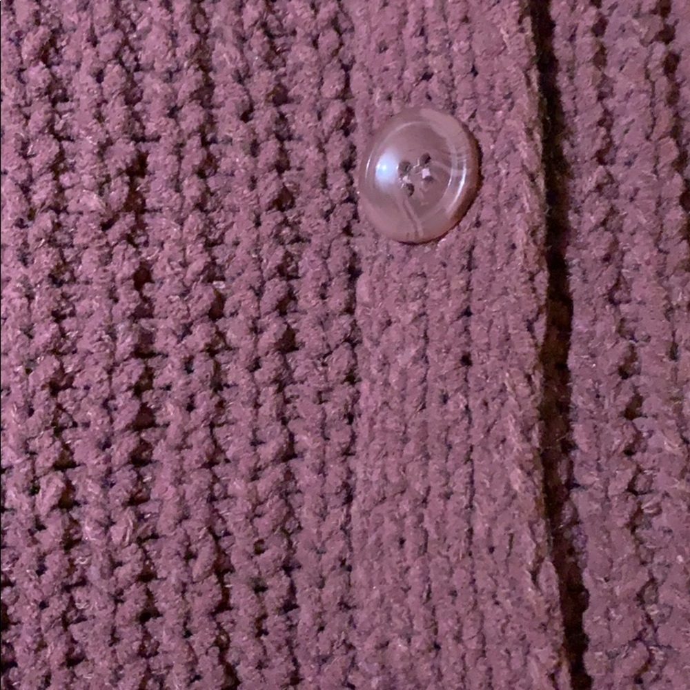 Crochet cable knit cardingan